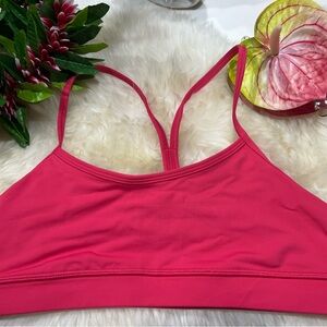 Lululemon Pink Sports Bra with Racerback Design